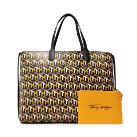 TOMMY HILFIGER ICONIC TOMMY TOTE MONOGRAM Yellow Mix Mono ZEY  AW0AW10766